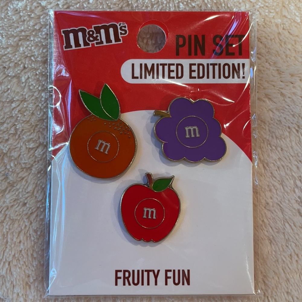 M & M’s Fruity Fun Limited Edition Pin Set (of 3)
